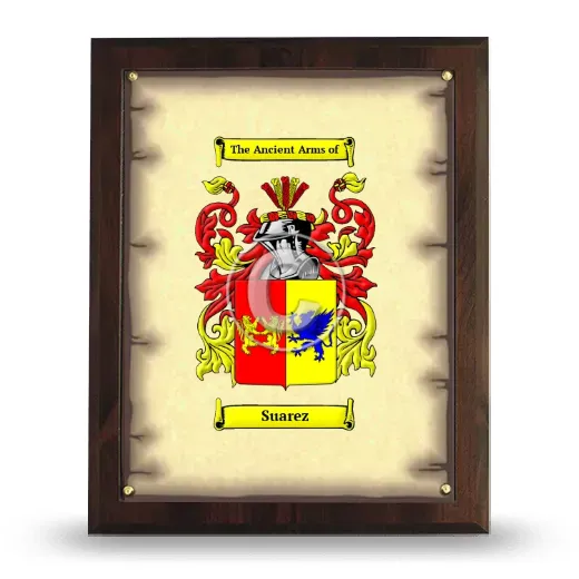 Suarez Coat of Arms Plaque