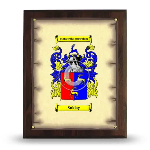 Suklay Coat of Arms Plaque
