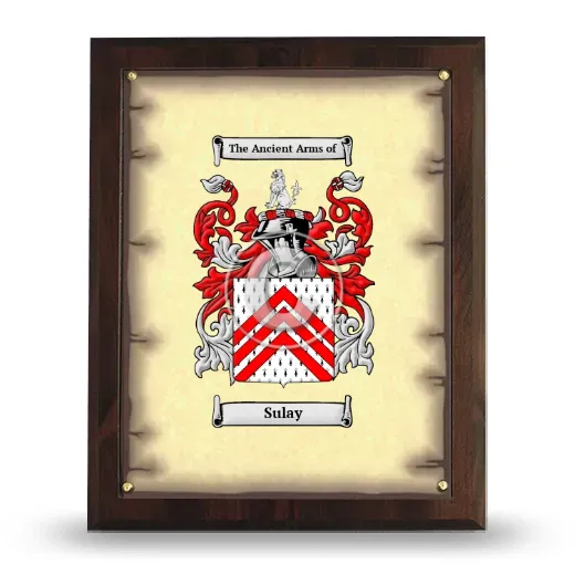Sulay Coat of Arms Plaque