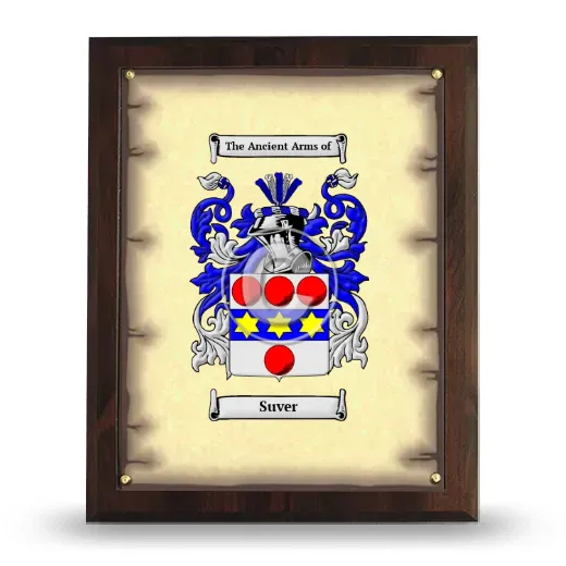 Suver Coat of Arms Plaque