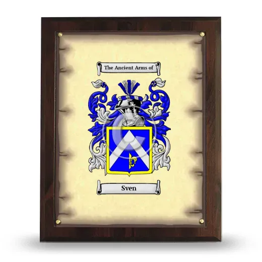 Sven Coat of Arms Plaque
