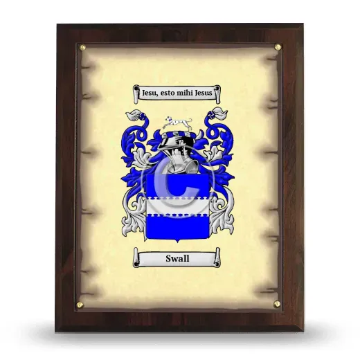 Swall Coat of Arms Plaque