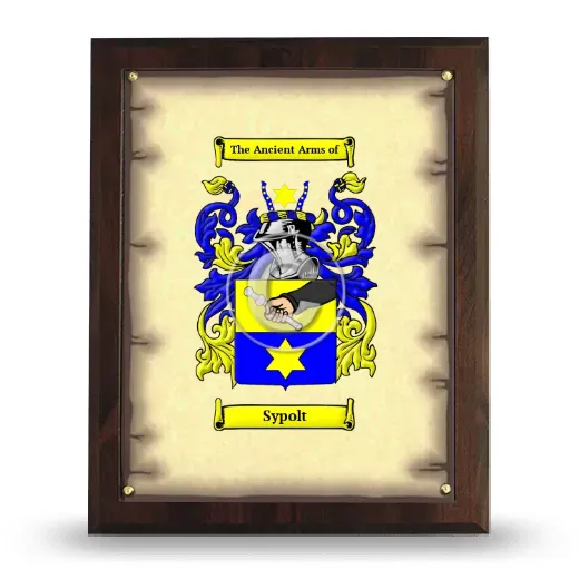 Sypolt Coat of Arms Plaque
