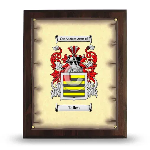 Tallon Coat of Arms Plaque