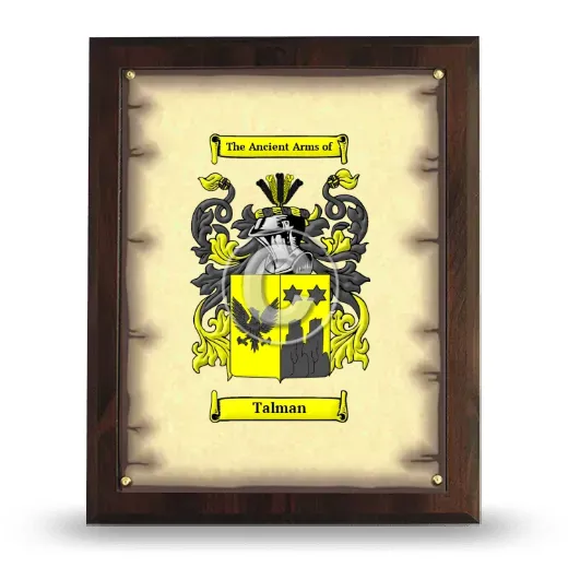 Talman Coat of Arms Plaque