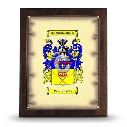 Tamburello Coat of Arms Plaque