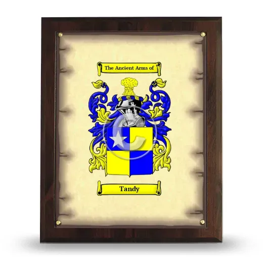 Tandy Coat of Arms Plaque
