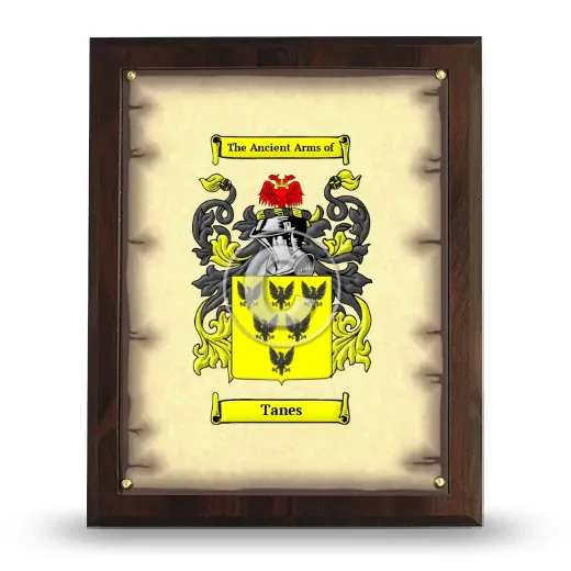Tanes Coat of Arms Plaque