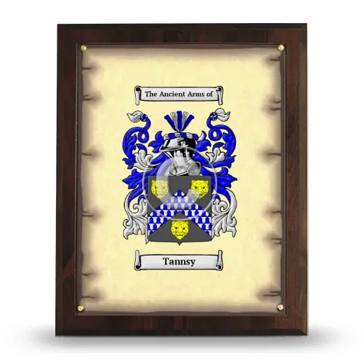 Tannsy Coat of Arms Plaque