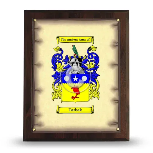 Tarbak Coat of Arms Plaque