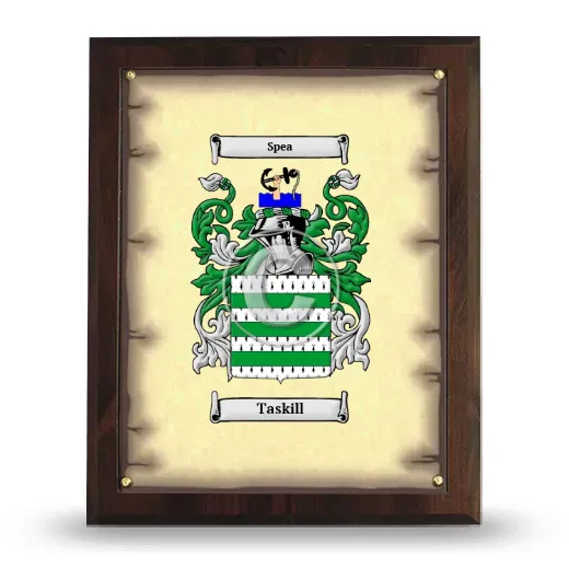 Taskill Coat of Arms Plaque