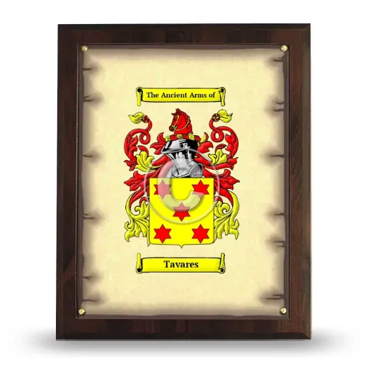 Tavares Coat of Arms Plaque