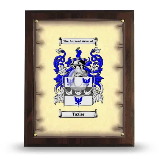 Tazler Coat of Arms Plaque