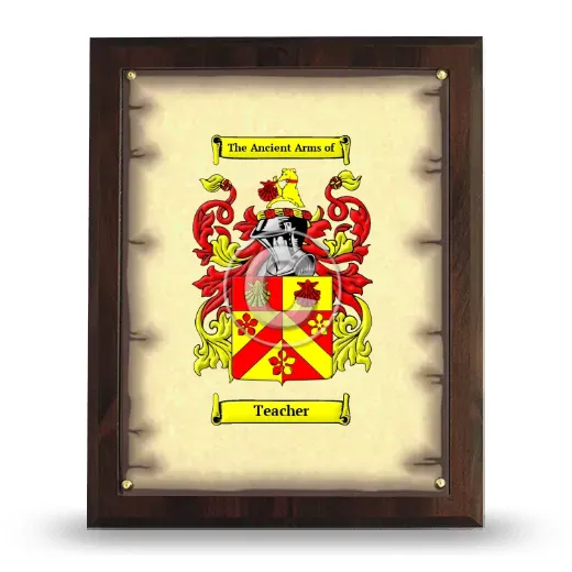 Teacher Coat of Arms Plaque