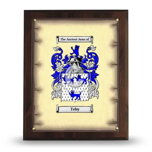 Teby Coat of Arms Plaque