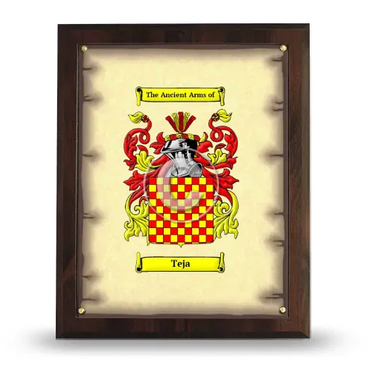 Teja Coat of Arms Plaque