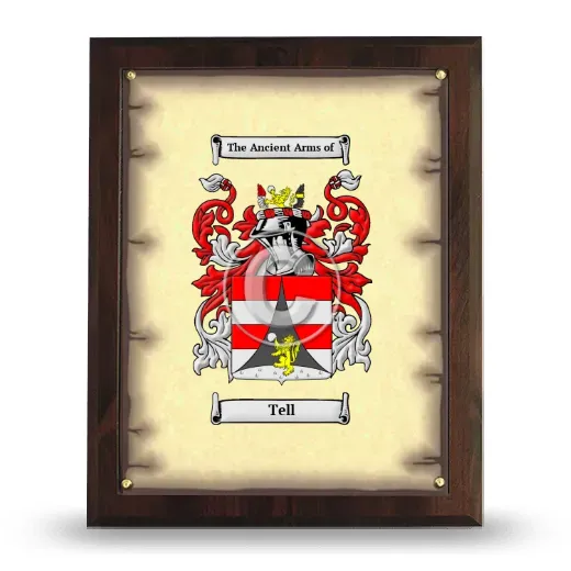 Tell Coat of Arms Plaque
