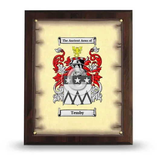 Temby Coat of Arms Plaque