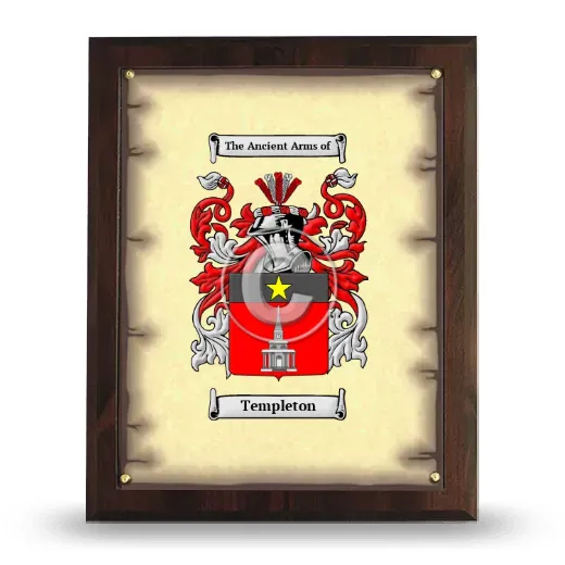 Templeton Coat of Arms Plaque