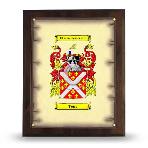 Teny Coat of Arms Plaque