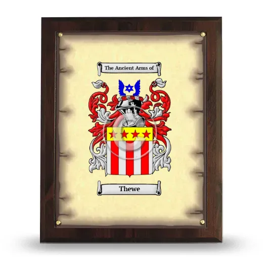 Thewe Coat of Arms Plaque