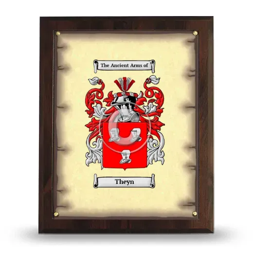 Theyn Coat of Arms Plaque