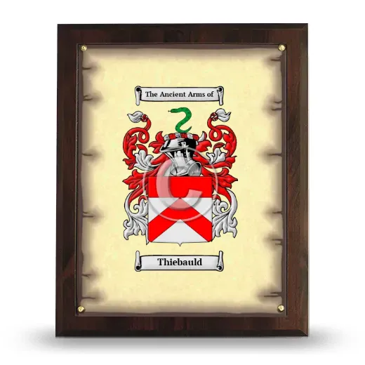 Thiebauld Coat of Arms Plaque