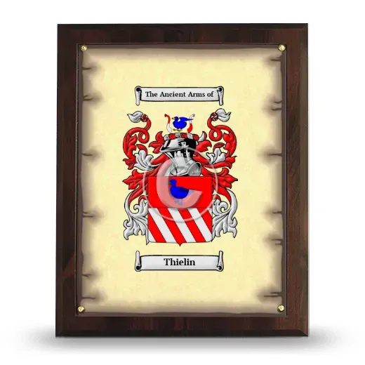 Thielin Coat of Arms Plaque