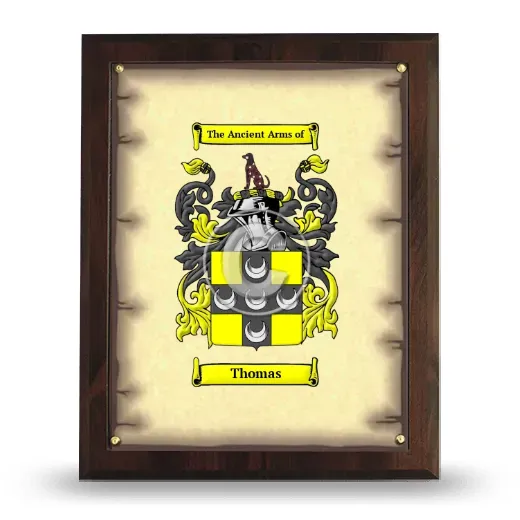 Thomas Coat of Arms Plaque