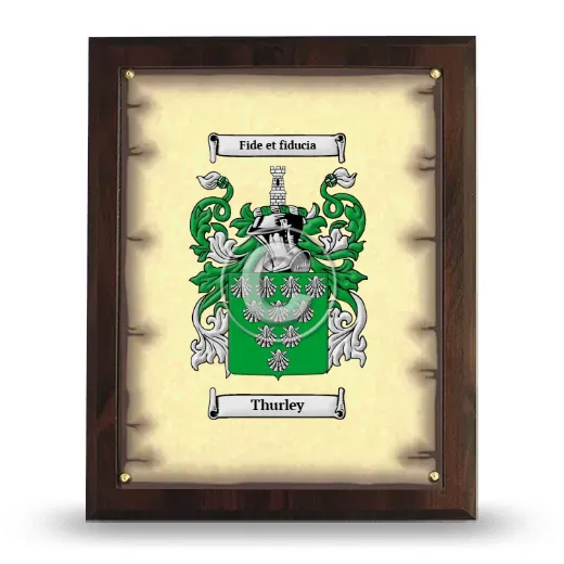 Thurley Coat of Arms Plaque
