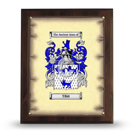 Tibit Coat of Arms Plaque