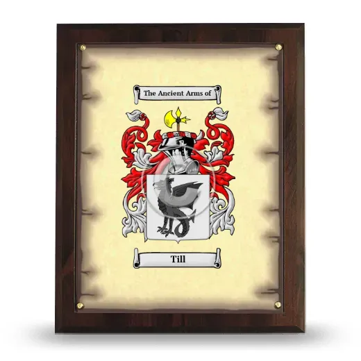 Till Coat of Arms Plaque