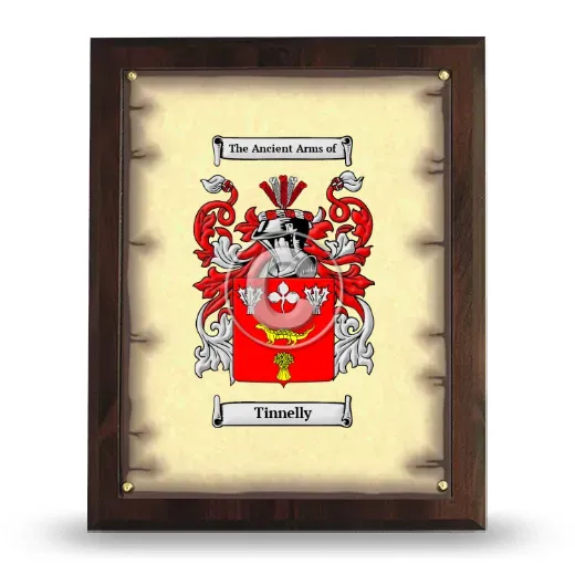 Tinnelly Coat of Arms Plaque