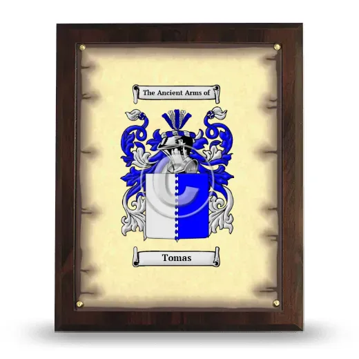 Tomas Coat of Arms Plaque