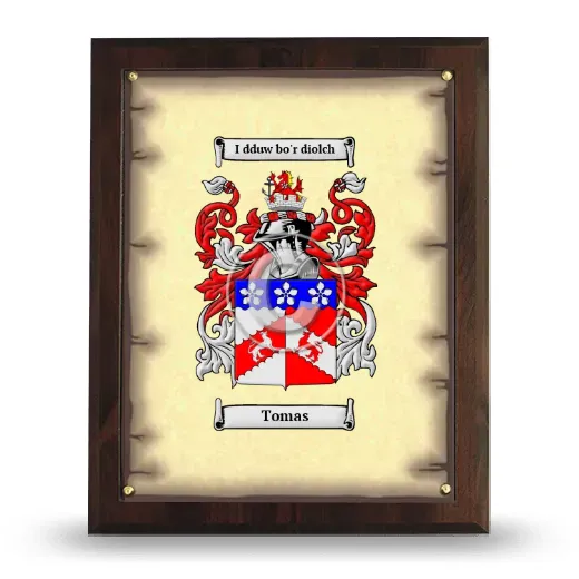 Tomas Coat of Arms Plaque