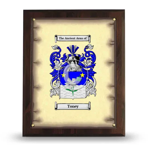 Toney Coat of Arms Plaque