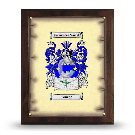 Tonino Coat of Arms Plaque