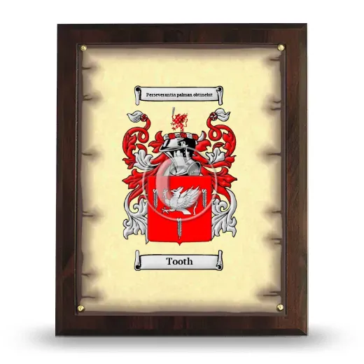 Tooth Coat of Arms Plaque
