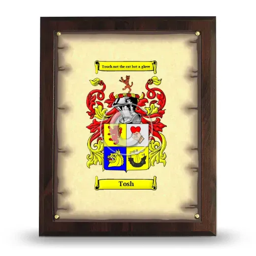Tosh Coat of Arms Plaque