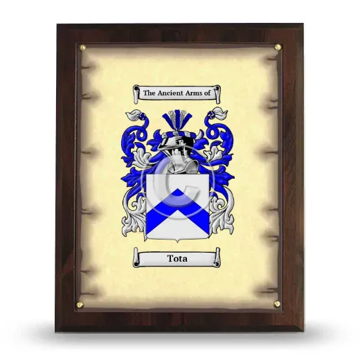 Tota Coat of Arms Plaque