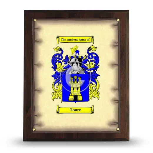 Toure Coat of Arms Plaque