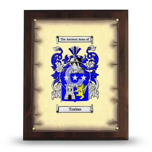 Traino Coat of Arms Plaque