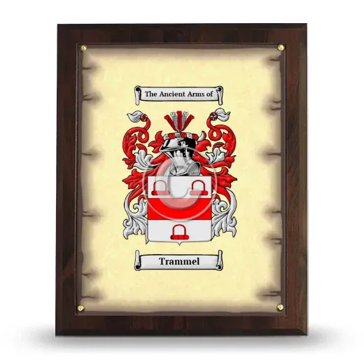 Trammel Coat of Arms Plaque