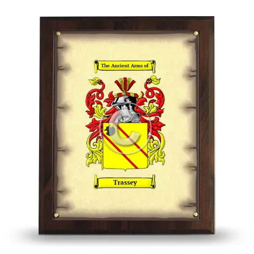 Trassey Coat of Arms Plaque