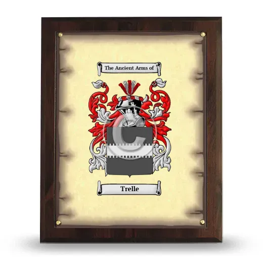 Trelle Coat of Arms Plaque