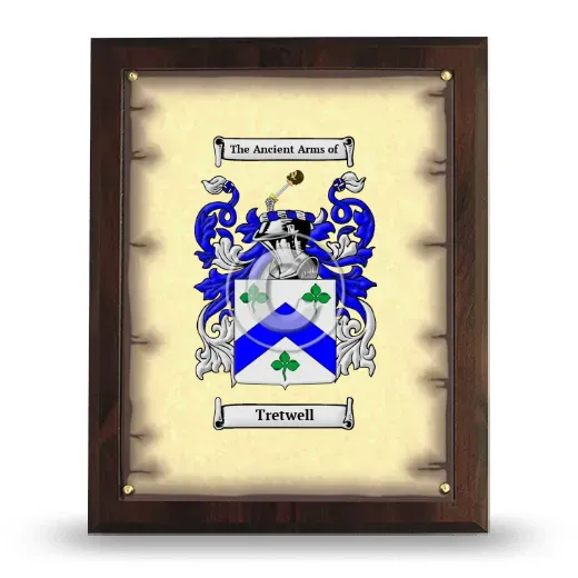 Tretwell Coat of Arms Plaque