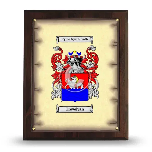 Trevelyan Coat of Arms Plaque