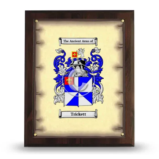 Trickett Coat of Arms Plaque