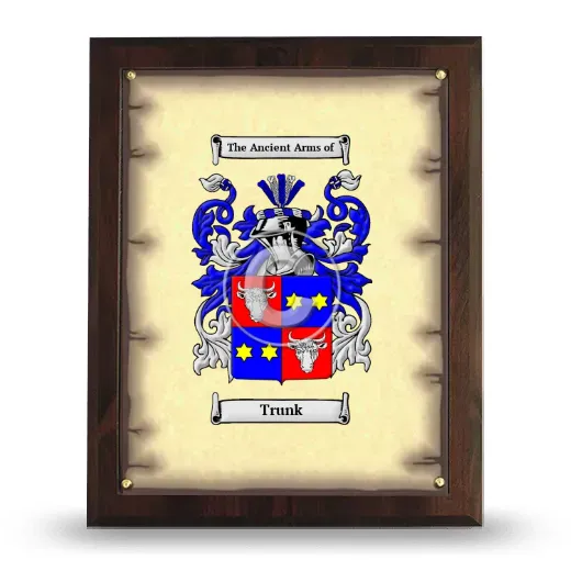 Trunk Coat of Arms Plaque