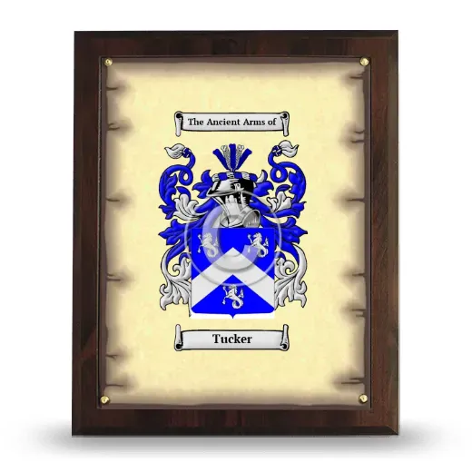 Tucker Coat of Arms Plaque
